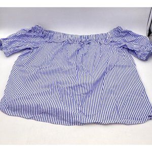 Vineyard Vines Off the Shoulder Blue Top Size XL